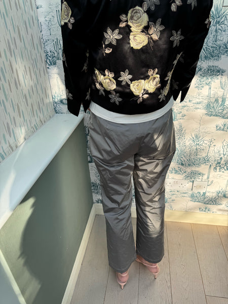 AUTOGRAPH M&S BLACK JACKET WITH YELLOW ROSES