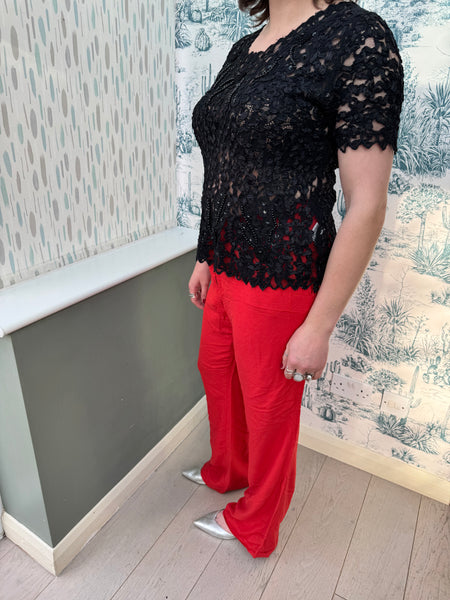 2012 NISSA DESIGNER RED TROUSERS (NEVER WORN)