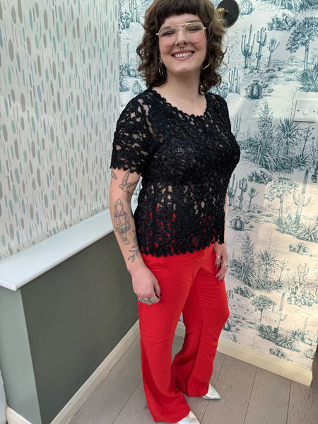 2012 NISSA DESIGNER RED TROUSERS (NEVER WORN)