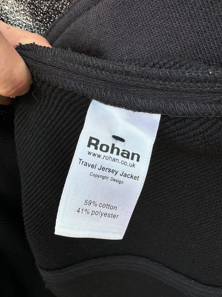 VINTAGE ROHAN BLACK LIGHTWEIGHT JERSEY JACKET