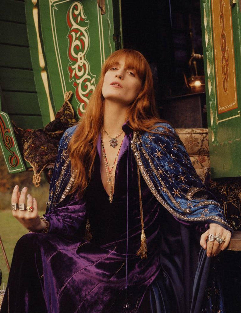 Gucci Captures Florence Welch’s 1970s Boho Spirit