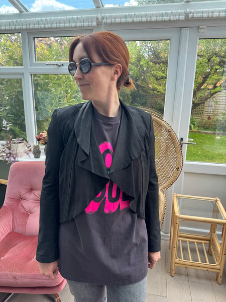 RARE LOST SOULS GREY AND PINK T-SHIRT