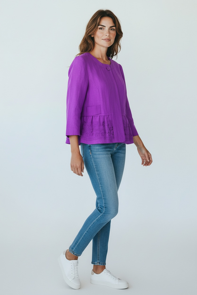 JEFF BANKS PURPLE JACKET