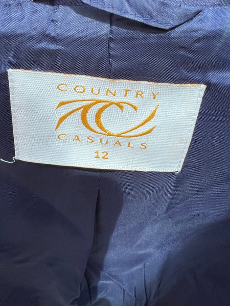 1980s COUNTRY CASUALS PURPLE SILK JACKET