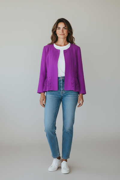 JEFF BANKS PURPLE JACKET