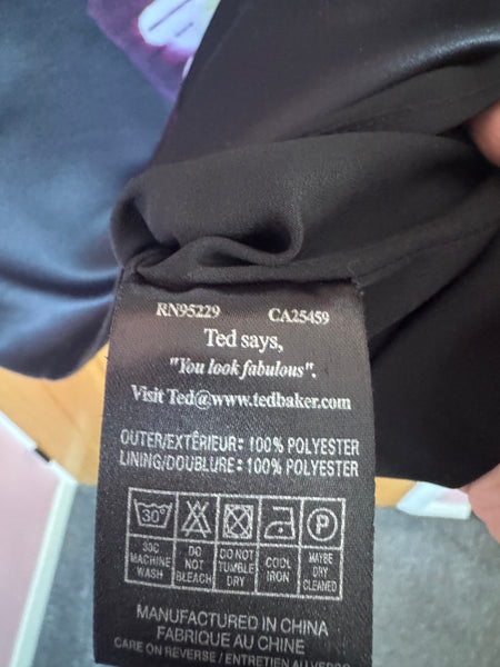 TOYAH TED BAKER ORCHIDS BLACK DRESS WORN ON STAGE