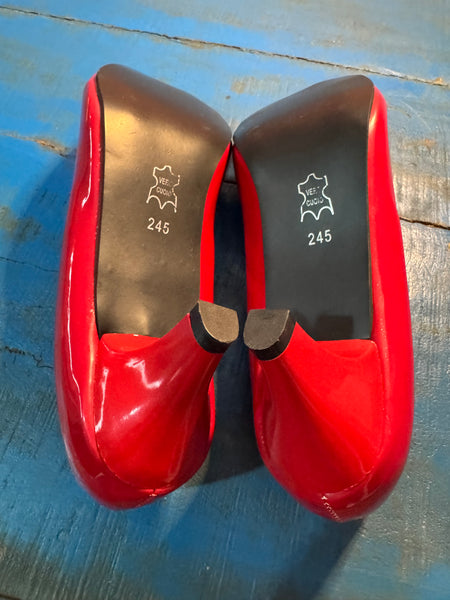 TOYAH RED PATENT SHOES