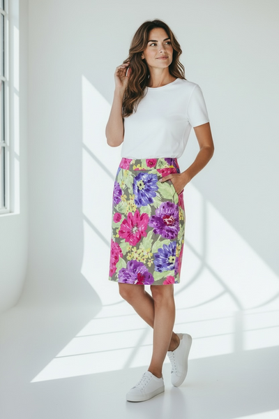 BANANA REPUBLIC FLORAL SKIRT