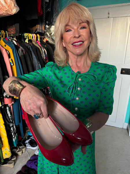 TOYAH RED PATENT SHOES