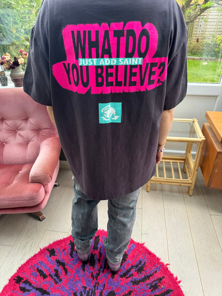 RARE VINTAGE JAPANESE SAINT MICHAEL LOST SOULS GREY AND PINK T-SHIRT