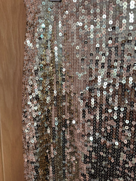 F&F NEW WITH TAGS GOLD SEQUINNED MIDI SKIRT