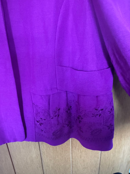 JEFF BANKS PURPLE JACKET