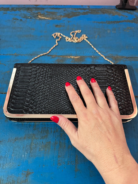 BLACK AND GOLD NEW HANDBAG