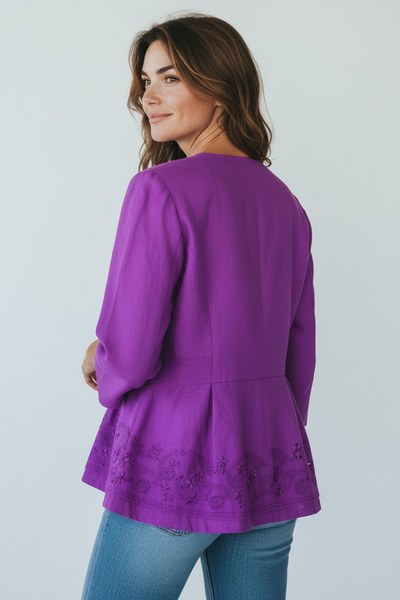 JEFF BANKS PURPLE JACKET