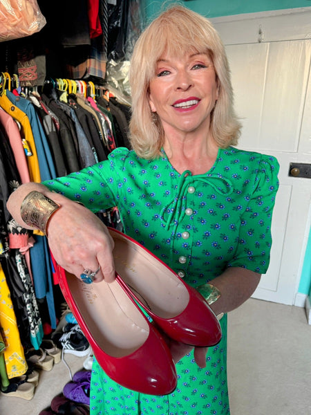 TOYAH RED PATENT SHOES