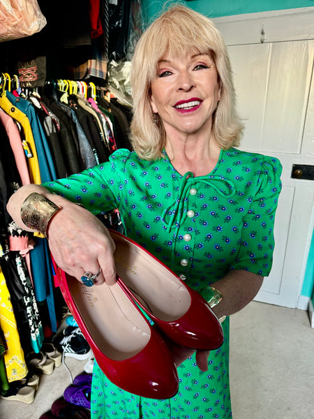 TOYAH RED PATENT SHOES