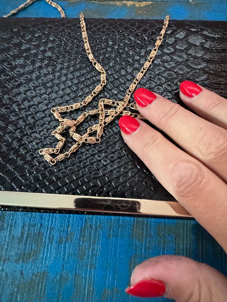 BLACK AND GOLD NEW HANDBAG