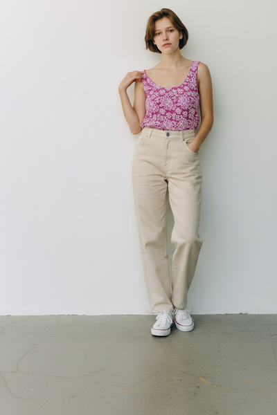 Y2K VINTAGE PINK LACE VEST TOP