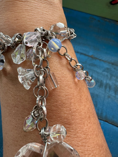 VINTAGE Y2K HEART PENDANT BRACELET
