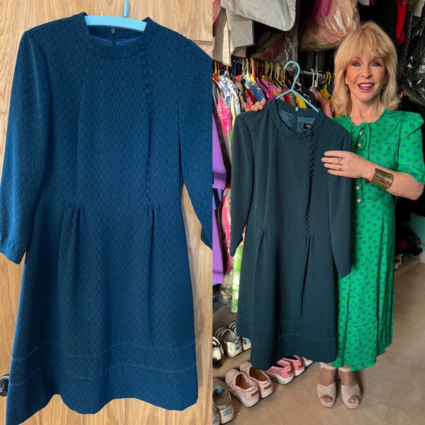 TOYAH GREEN LONG SLEEVED DRESS