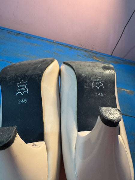 TOYAH BEIGE PATENT SHOES