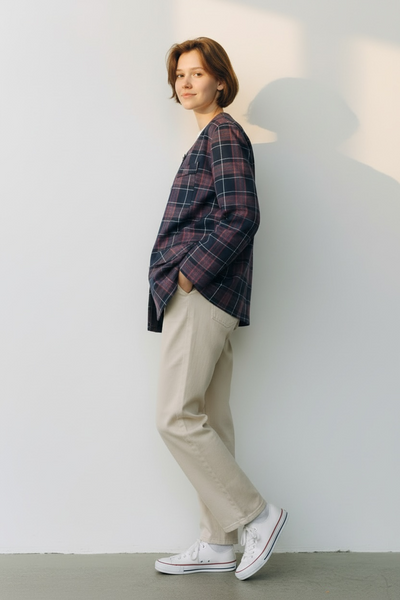 1970s MISS CORAL ENGLAND BLACK AND RED CHECK JACKET