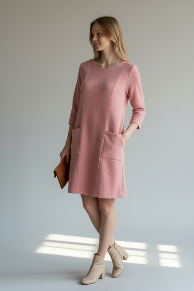 GANNI DESIGNER PINK SHIFT DRESS NEW WITH TAGS