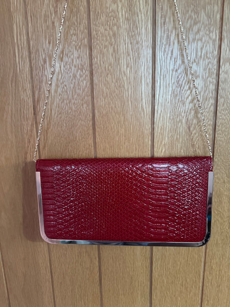 RED AND GOLD NEW HANDBAG