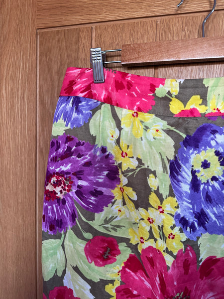 BANANA REPUBLIC FLORAL SKIRT