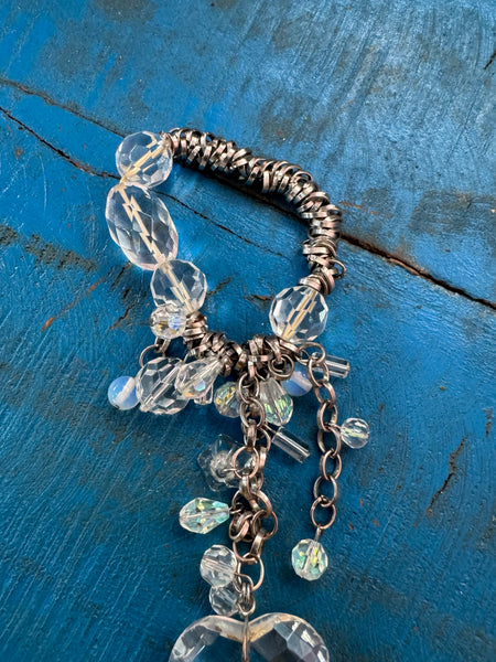 VINTAGE Y2K HEART PENDANT BRACELET
