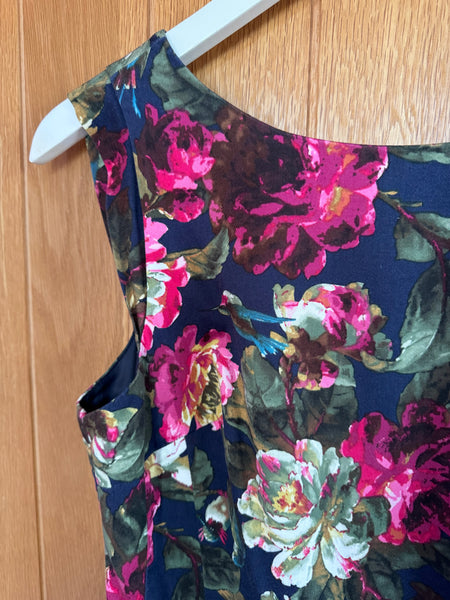 TOYAH NAVY AND PINK FLORALS DRESS