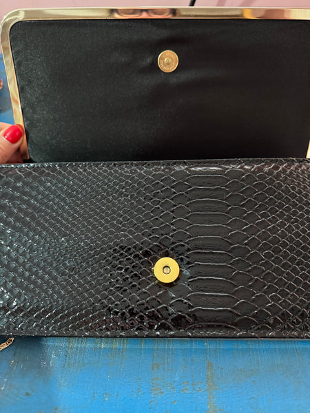 BLACK AND GOLD NEW HANDBAG