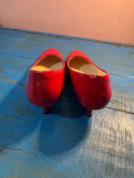 TOYAH RED PATENT SHOES
