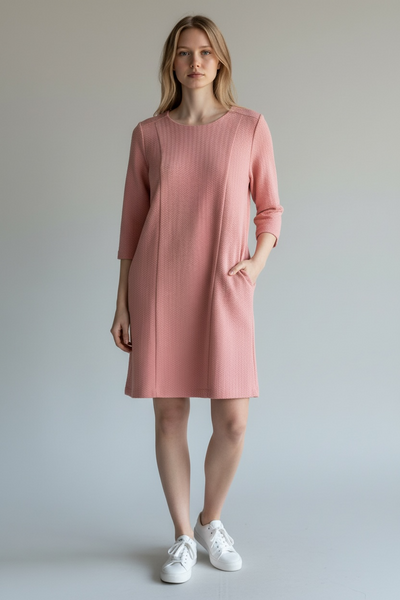 GANNI DESIGNER PINK SHIFT DRESS NEW WITH TAGS