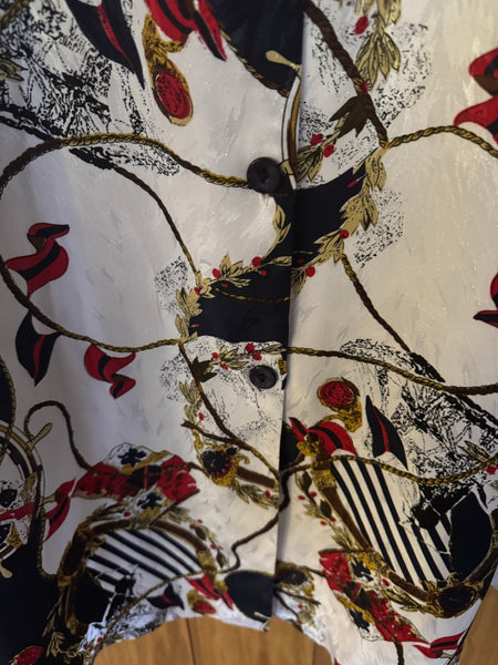 C&A vintage nautical print blouse 