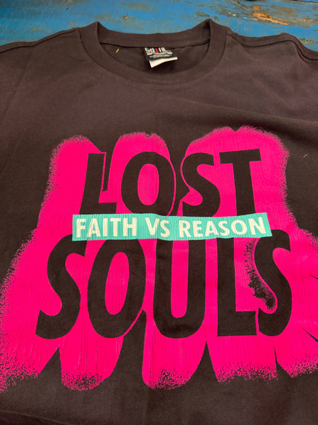 RARE VINTAGE JAPANESE SAINT MICHAEL LOST SOULS GREY AND PINK T-SHIRT
