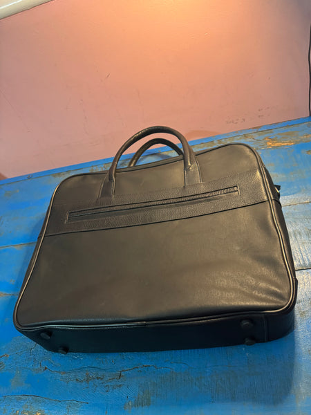 TOYAH DUNHILL LUXURY HIGH QUALITY LEATHER AND METAL BUSINESS BRIEFCASE DOCUMENT CASE