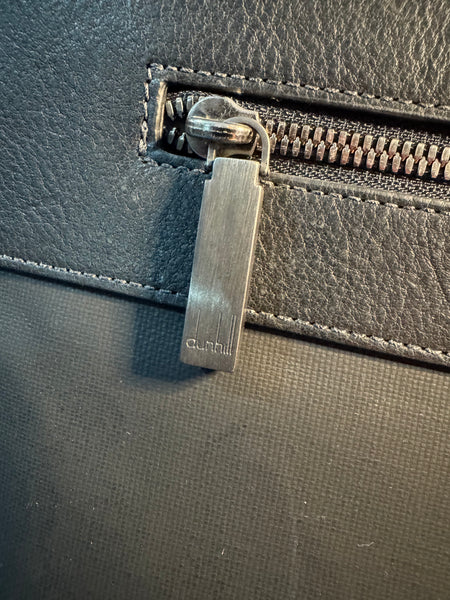 TOYAH DUNHILL LUXURY HIGH QUALITY LEATHER AND METAL BUSINESS BRIEFCASE DOCUMENT CASE