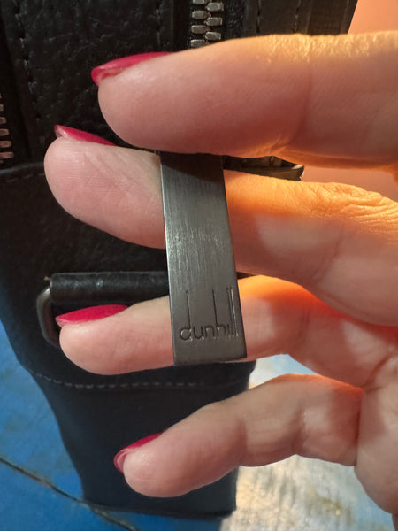 TOYAH DUNHILL LUXURY HIGH QUALITY LEATHER AND METAL BUSINESS BRIEFCASE DOCUMENT CASE