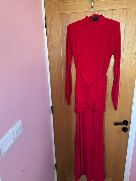 CLUB L LONDON RED MAXI DRESS
