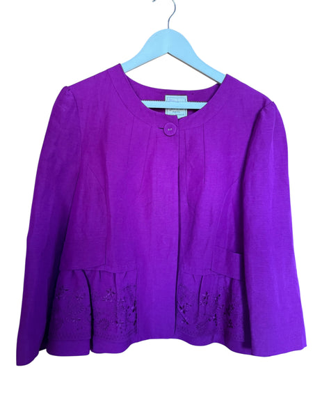 JEFF BANKS PURPLE JACKET