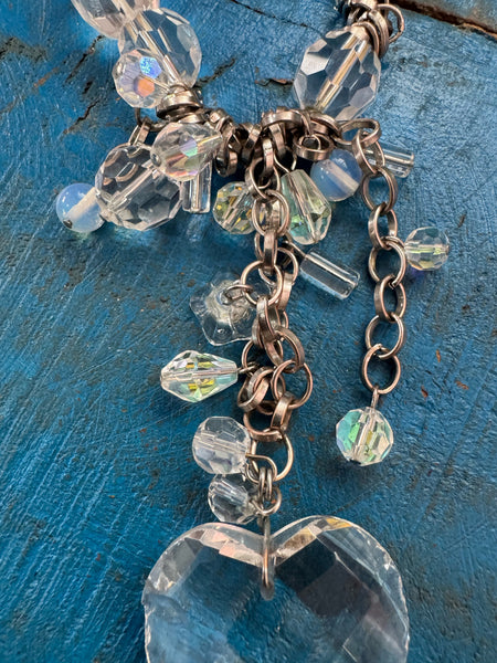 VINTAGE Y2K HEART PENDANT BRACELET