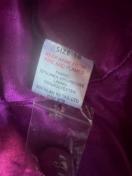 JEFF BANKS PURPLE JACKET