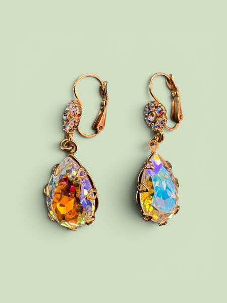 KIRK'S FOLLY LEVER BACK EARRINGS WITH CRYSTALS