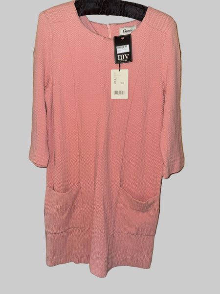 Ganni pink designer dress new with tags