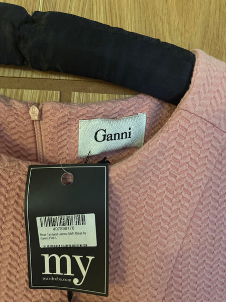 GANNI DESIGNER PINK SHIFT DRESS NEW WITH TAGS