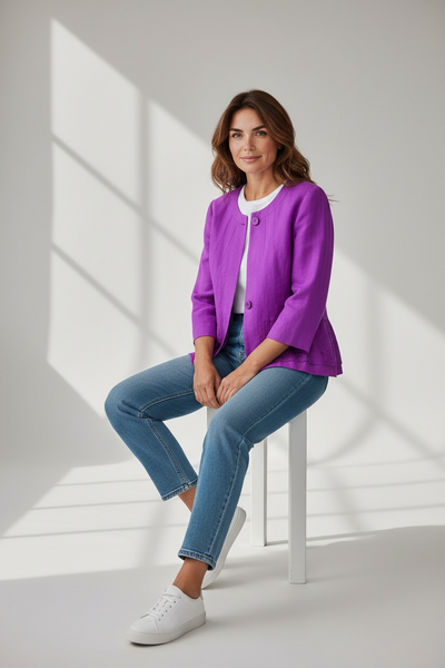 JEFF BANKS PURPLE JACKET