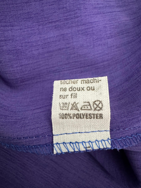 1980s MARIE CLEMENCE PARIS PURPLE BLOUSE