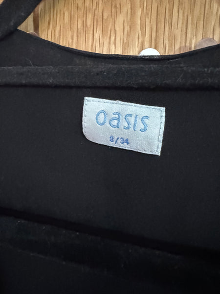 TOYAH BLACK SILK BOLERO TOP WITH SILVER AND BRONZE DISCS