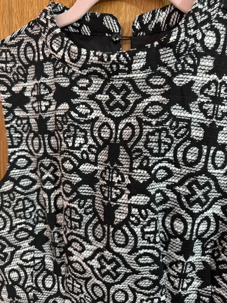 TOYAH BLACK AND WHITE DRESS